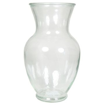 Vase à fleurs en verre CAISSY, transparent, 27cm, Ø17cm