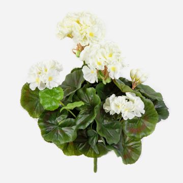 Géranium artificiel CAPH sur piquet, blanc, 30cm Géranium artificiel CAPH sur piquet, blanc, 30cm