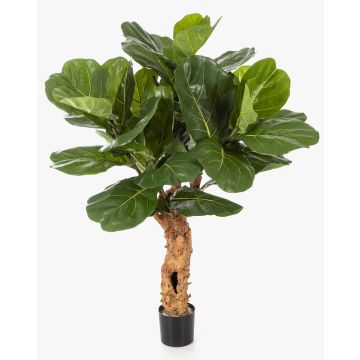 Ficus lyrata artificiel HADAR, tronc naturel, vert, 110cm Ficus lyrata artificiel HADAR, tronc naturel, vert, 110cm