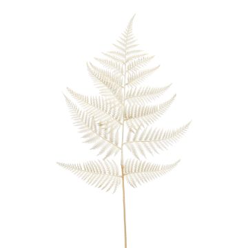 Fausse feuille de fougère épée MBALI, crème, 80cm