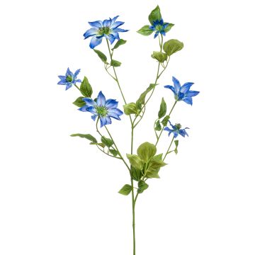 Clématite artificielle HIKARI, bleu, 110cm