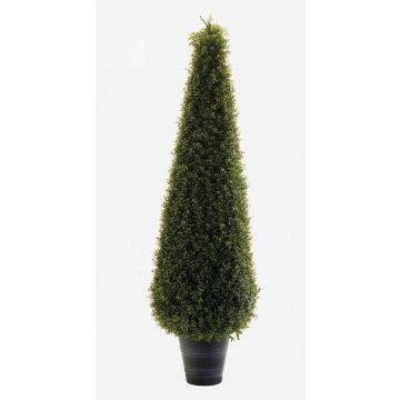 Pyramide de buis artificiel TOM en pot décoratif, crossdoor, 135cm