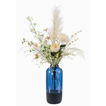 Bouquet de fleurs artificielles FEME, abricot-crème, 95cm, Ø60cm