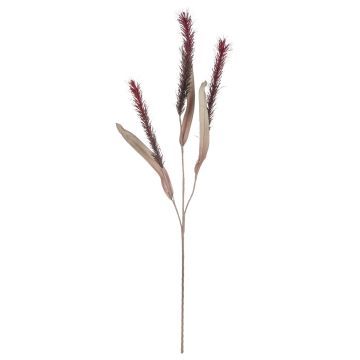 Branche artificielle de Liriope TAHA, rouge bordeaux, 120cm