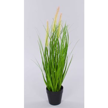 Herbe artificielle UBON avec panicules, pot décoratif, vert, 50cm