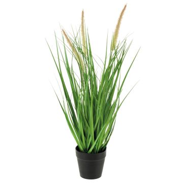 Herbe artificielle UBON avec panicules, pot décoratif, vert, 50cm