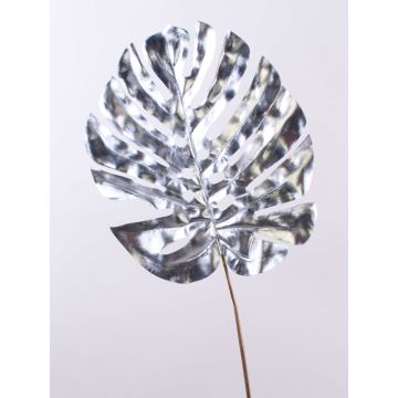 Fausse feuille de Philodendron Monstera Deliciosa AMETS, argent, 90cm