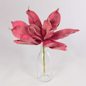 Plante artificielle Aloe Vera LIERA avec paillettes, rouge pourpre, 30cm