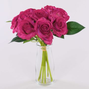 Bouquet de roses artificielles GAUTAM, fuchsia, 25cm Bouquet de roses artificielles GAUTAM, fuchsia, 25cm