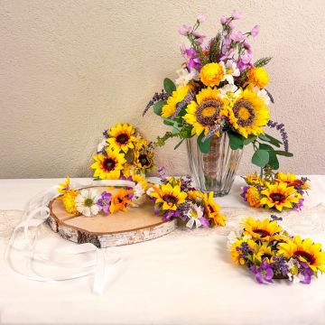 Joyful Bride - bouquet de mariée personnalisé avec couronnes de bougies et bandeau pour les cheveux - demande de Sheridan Joyful Bride - bouquet de mariée personnalisé avec couronnes de bougies et bandeau pour les cheveux - demande de Sheridan