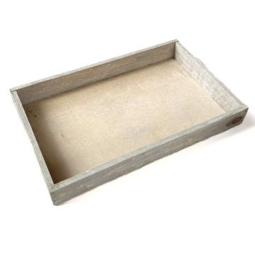 Plateau rectangulaire en bois MARTAL, naturel-légèrement blanchi à la chaux, 40x20x4cm Plateau rectangulaire en bois MARTAL, naturel-légèrement blanchi à la chaux, 40x20x4cm