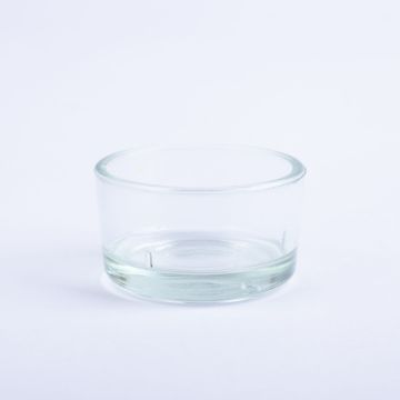 Support pour bougie à chauffe-plat TAMIO en verre, transparent, 3cm, Ø4,2cm Support pour bougie à chauffe-plat TAMIO en verre, transparent, 3cm, Ø4,2cm
