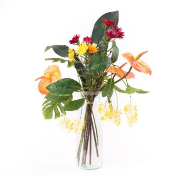Bouquet d'été artificiel AVALU, orange-vert-fuchsia-jaune, 75cm, Ø45cm Bouquet d'été artificiel AVALU, orange-vert-fuchsia-jaune, 75cm, Ø45cm