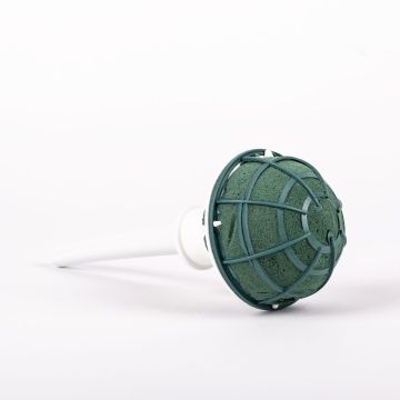 ®mosy Support pour bouquet de mariée en mousse humide LAHANA avec poignée en plastique, grille, tête pivotante, vert, 23cm, Ø8,5cm ®mosy Support pour bouquet de mariée en mousse humide LAHANA avec poignée en plastique, grille, tête pivotante, vert, 23cm, Ø8,5cm