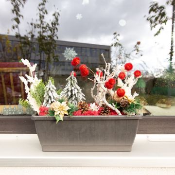 Ambiance hivernale - Jardinière