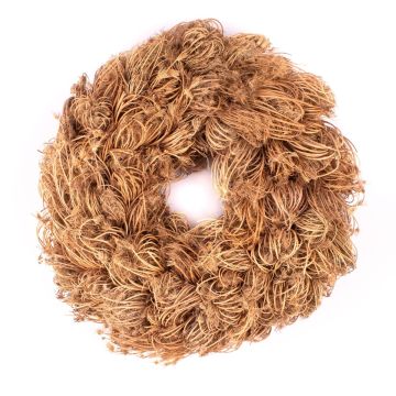 Couronne de fleurs séchées Fleurs d'aneth NADALU, naturel, Ø40cm