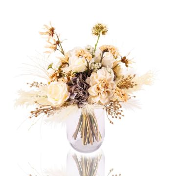 Bouquet artificiel RAWENNA, aspect sec, beige-blanc, 40cm, Ø50cm Bouquet artificiel RAWENNA, aspect sec, beige-blanc, 40cm, Ø50cm
