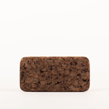 Dessous de verre rectangulaire en liège aggloméré MANARA, foncé, 20x12x1,8cm Dessous de verre rectangulaire en liège aggloméré MANARA, foncé, 20x12x1,8cm