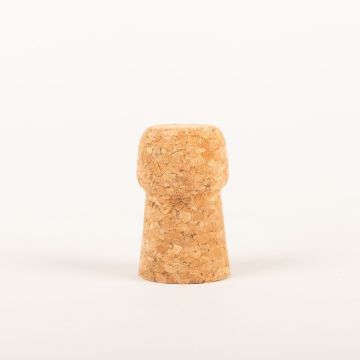 Bouchon de champagne AURELA à bricoler, tête de champignon, liège aggloméré, naturel, 4,7cm, Ø2,8cm Bouchon de champagne AURELA à bricoler, tête de champignon, liège aggloméré, naturel, 4,7cm, Ø2,8cm