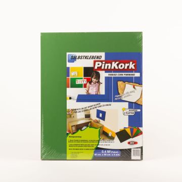 Panneau en liège BASMA, autocollant, 2 plaques, vert, 50x40x0,4cm