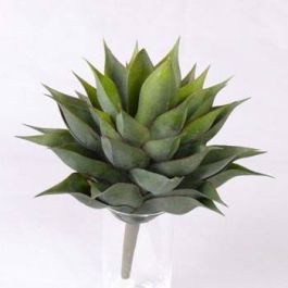 Plante Artificielle Pachyphytum Ludo – Succulente Verte Sur Piquet, 20 Cm, Déco Intérieur Sans Entretien
