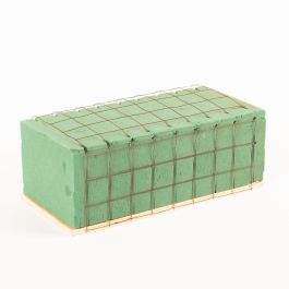 2 Pièces Mousse Florale Avec Grille Et Support 30x12x8cm - Idéale Pour Compositions Fleurs Fraîches