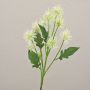 Branche artificielle Chardon boule GESKENDA, crème-blanc, 60cm