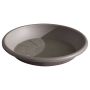 Soucoupe ronde pour cache-pot DONIKA en plastique, avec des trous, taupe, 4cm, Ø30cm