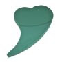 Mousse Florale Humide En Forme De Cœur XL Avec Plateau à Ventouse - Décoration Mariage