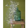 Branche artificielle de saule pleureur DIMMI, paillettes, argenté, 100cm