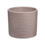 Pot à plantes en céramique CINZIA, motif à pois, taupe clair, 12,3cm, Ø13,5cm