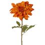 Dahlia décoratif PHILLIPPA, collection écologique, orange-jaune, 65cm, Ø15cm