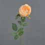 Rose en tissu THYRI, pêche, 65cm