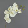 Tige d'orchidée Phalaenopsis en tissu RICKY, blanc, 105cm