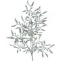 Branche artificielle Gui PLAVIR avec des baies, givré, blanc-vert, 55cm