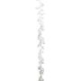 Guirlande artificielle Smilax ROVIER, blanc métallique, 165cm