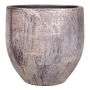 Pot à plantes en céramique AETIOS dégradé, or-marron, 34cm, Ø34cm