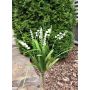 Bouquet décoratif SIVIKELO, muguet, lavande, piquet, blanc, 40cm