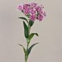 Fausse fleur Œillet de poète SUSILAWA, violet-blanc, 55cm