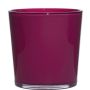 Pot de fleurs en verre ALENA, magenta, 19cm, Ø19cm