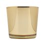 Pot à plantes en verre ALENA SHINY, or brillant, 11cm, Ø11,5cm