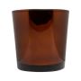 Pot à plantes en verre ALENA SHINY, cuivre brillant, 19cm, Ø19cm