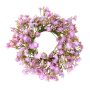 Couronne de gypsophile artificielle LITAGO, rose-violet, Ø20cm