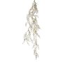 Branche artificielle Asparagus sprengeri GRUMEL, givré, suspendu, vert-brun-blanc, 125cm