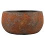 Coupe de plantes en céramique OLEG, brun rouille, 14cm, Ø29cm