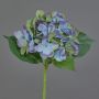 Hortensia artificiel GABRIELLA, bleu-vert, 50cm, Ø18cm