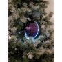 Boule de sapin de Noël LUVELIA avec LEDs, 5 pièces, violet brillant, Ø8cm