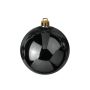 Boule de sapin de Noël CANELA, noir brillant, Ø20cm