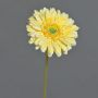 Fleur artificielle Gerbera QIUDONG, jaune, 50cm