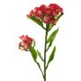 Branche fleurie artificielle œillet de poète YUFENG, rouge, 60cm